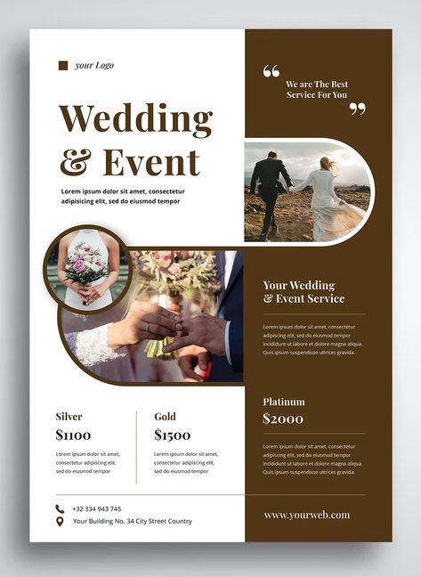 Wedding Flyer Template PSD Wedding Flyers Design Ideas, Wedding Poster Design Ideas, Broucher Ideas Design, Wedding Flyer Design, Wedding Expo Booth, Wedding Poster Design, Birthday Tarpaulin Design, Events Flyer, Wedding Flyer