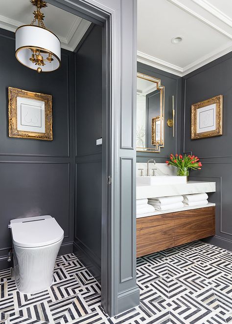 Bathrooms Design, Wash Room, Houston Interior Designers, Sink Decor, Bathroom Black, Wall Inspiration, Pool Bath, Stunning Interior Design, Casa Vintage