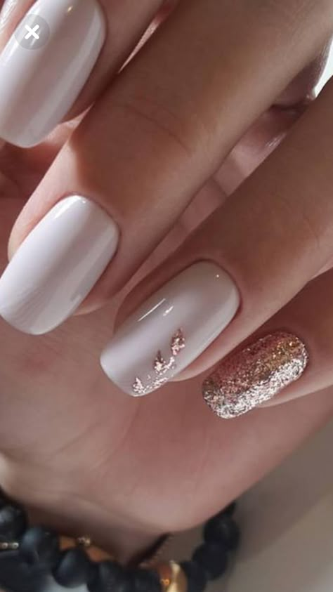 Asi las quiero Rose Gold Nails Design, Gold Nail Designs, Her Nails, Rose Gold Nails, Super Nails, Thanksgiving Nails, Nail Art Wedding, Nails Gel, Bridal Nails