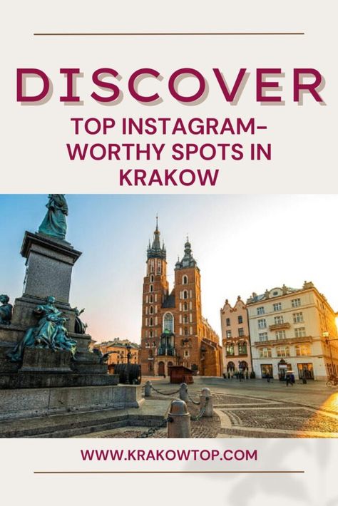 Discover the Top Instagram-Worthy Spots in Krakow » KrakowTOP Krakow Instagram Spots, Krakow Food, Square Architecture, Royal Castles, Colourful Buildings, Baroque Architecture, Instagrammable Places, Instagram Worthy, Rooftop Bar