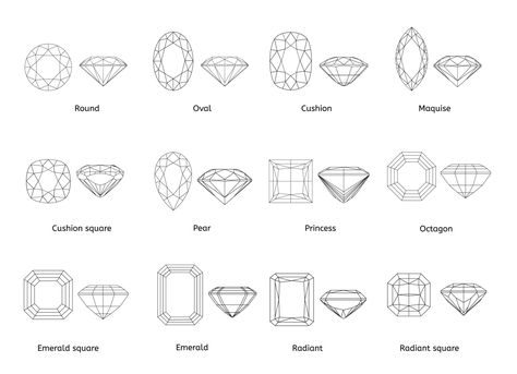 Cushion Vs Radiant Diamond, Radiant Vs Cushion, Square Cut Engagement Ring, Different Diamond Cuts, Square Cut Engagement Rings, Diamond Color Scale, Diamond Facts, Princess Cut Engagement Ring, Cushion Cut Diamond Engagement Ring