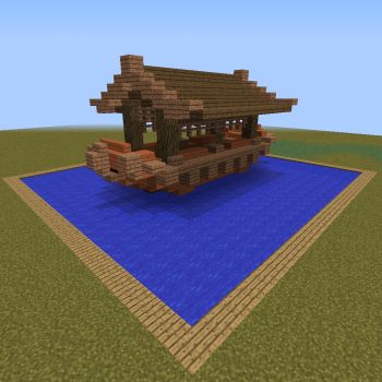 Japanese Boat, Minecraft Japanese, Viking Boat, Small Sailboats, Traditional Boats, Minecraft Decorations, Minecraft Inspo, Boat House, Minecraft Blueprints