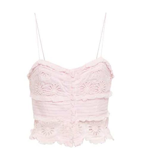 New Arrivals - New Women's Fashion | Mytheresa Silk Crop Top, Clothing Wishlist, Love Shack Fancy, Danish Pastel, November 23, Lace Trims, Lace Cami, Fit Inspo, Summer Clothes