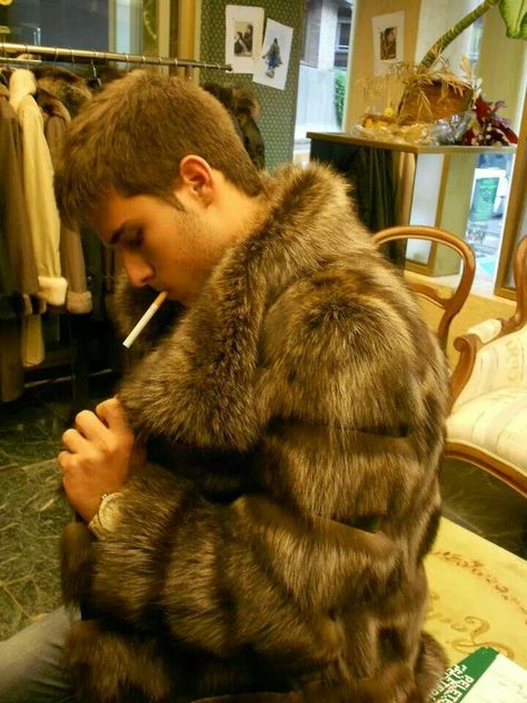 Fur Coat Men, Fur Coat Outfit, Mens Fur Coat, Mens Fur, September 16, Coat Outfits, Fur Fashion, Text Me, Looks Style