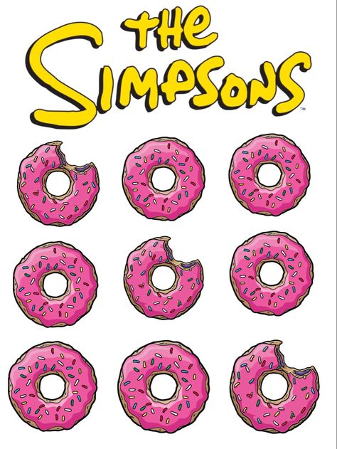 Homer Donuts, Simpsons Donut, Cake Logo, Cake Donuts, The Simpsons, 30th Birthday, Birthday Decorations, Cake Topper, Donuts