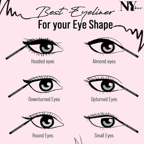 Best Permanent Eyeliner Styles for Each Eye Shape (2021) - PMUHub Lower Lid Eyeliner, Eyeliner For Almond Shaped Eyes, Permanent Eyeliner Styles, Eyeliner Round Eyes, Eyeliner For Eye Shape, Lid Eyeliner, Makeup For Downturned Eyes, Eyeliner For Almond Eyes, Different Eyeliner Styles