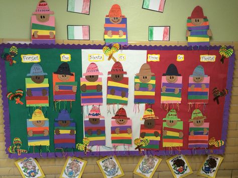 Cinco De Mayo 5 De Mayo Bulletin Board Ideas, Cinco De Mayo Bulletin Board Ideas, Spanish Education, Numbers Kindergarten, Teacher Boards, Classroom Activity, Bulletin Board Ideas, Class Decor, 5 De Mayo