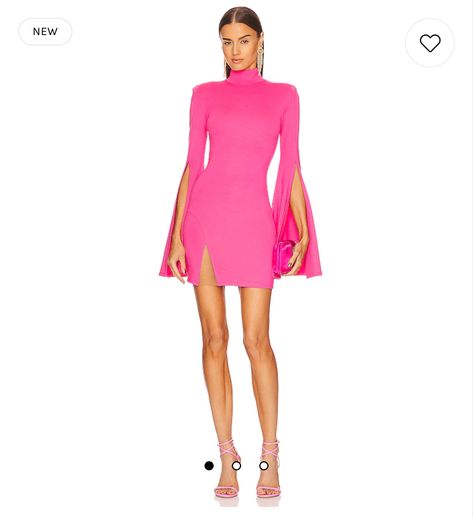 The perfect hot pink sexy dress!!!!! #hotpink #pinkdress #outfitideas #outfitinspiration #outfitstyle #petitestyle #minidressesparty #dressesforwomen #revolve Dramatic Dresses, Dramatic Sleeves, Michael Costello, Hot Pink Dresses, House Of Harlow 1960, House Of Harlow, Pink Mini Dresses, Petite Fashion, Fashion Help