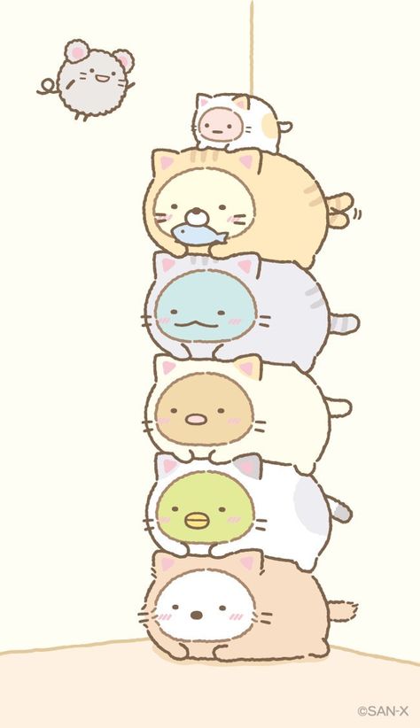 Sumikko gurashi animals in cat costumes Sumikko Gurashi, A Group, Tower