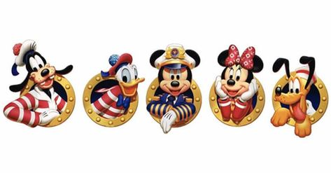 Cruise Clipart, Disney Magnets, Disney Clips, Nautical Mickey, Mickey Mouse Outline, Disney Graphics, Disney Cruise Fish Extender, Disney Cruises, Disney Cruise Door