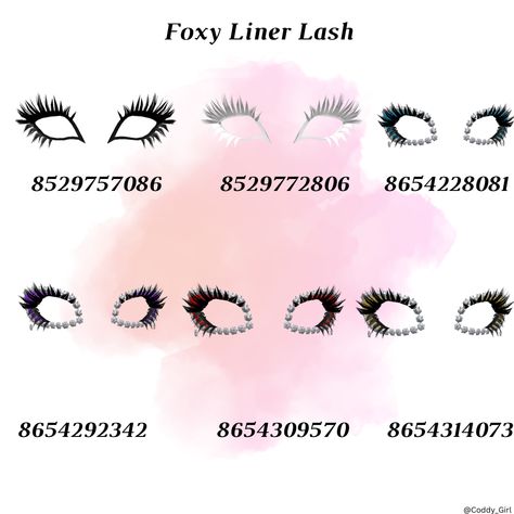 Foxy Liner, Light Blue Outfit, Codes Wallpaper, Roblox Catalog, Yk2 Outfits, Cottage Core Outfit, Brookhaven Codes, Coding School, White Eyelashes