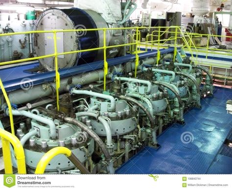 Marine Diesel Engine, Big Machines, Cargo Shipping, Diesel Engine, Sci-fi Spaceship, Photo Image, Engineering, Ships, Stock Photos