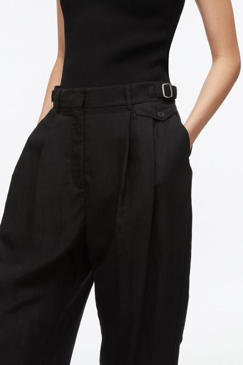 Double Pleat Taper Trouser – 3.1 Phillip Lim Front Taper, Knit Swimwear, Classic Menswear, Tapered Trousers, Camp Shirt, Trouser Style, Closet Designs, Popular Style, Swimwear Tops