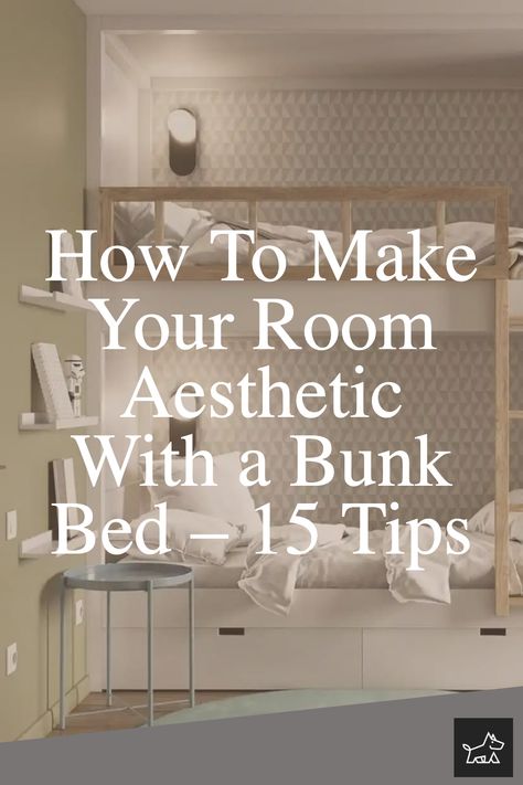 Making your room aesthetic with a bunk bed can be a fun and easy way to add some personality to your space. Whether you’re looking for ideas on how to decorate your bunk bed or are just starting to think about purchasing one, there are plenty of ways to make your new bed fit in perfectly with the aesthetic of your room. From simple changes like adding throw pillows or new bedding to major renovations like painting the walls or installing new furniture, the sky’s the limit. Teen Bunk Bed Rooms, Tiny Bedroom With Bunk Beds, Small Bedroom With Bunk Bed, Bedroom Bunk Bed Ideas, Decorate Bunk Bed Ideas, How To Decorate Bunk Beds, Bunk Beds In Front Of Window, Decorating Bunk Bed Ideas, Bunk Beds For Small Room Space Saving