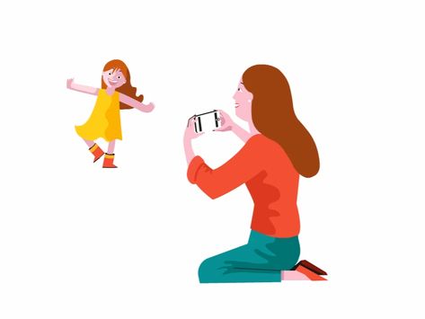 Mom and daughter Mother Animation, Mother Gif, Glitch Gif, Cartoon Mom, Mothers Day Gif, Tomboy Art, Mom Ideas, In Gif, Gif Images