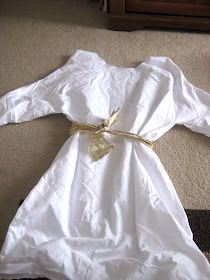 This Little Project: DIY Nativity Costume: Angel (and swaddling clothes) Boys Angel Costume, Camel Costume, Kids Angel Costume, Angel Costume Diy, Donkey Costume, What Christmas Is All About, Nativity Angel, Sheep Costumes, Biblical Costumes