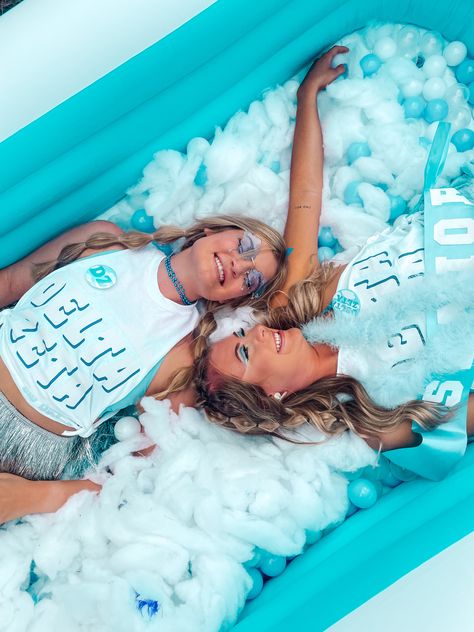 Cloud Nine Bid Day Theme, Cloud Nine Bid Day, On Cloud 9 Bid Day, Cloud 9 Bid Day, Sorority Rush Themes, Sorority Themes, Recruitment Themes, Alpha Gam, Bid Day Shirts