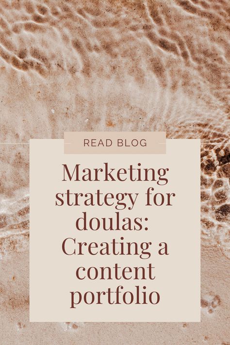 Marketing strategy for doulas: Creating a content portfolio Doula Content, Doula Marketing, Content Portfolio, Doula Business, Creating A Portfolio, Marketing Podcasts, Dream Client, Sales Strategy, Ideal Client