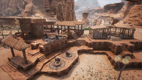 Share your Shelter - General Discussion / Creative Corner - Funcom Forums Conan Exiles Building Blueprints, Conan Exiles Building Ideas, Survival Builds, Ark Builds, Ark Ideas, Ark Survival Evolved Bases, Conan Exiles, Base Building, 2 Storey House