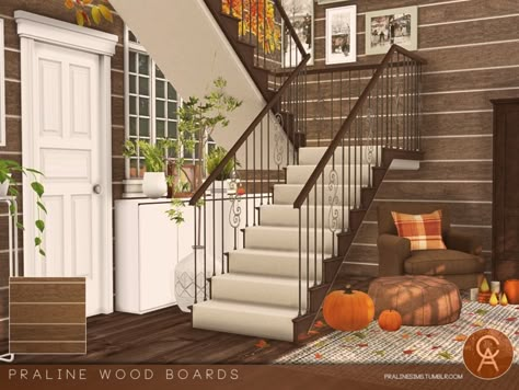 Mod Wall, Sims 4 Tsr, Sims 4 House Design, Wood Boards, Sims 4 Characters, Sims 4 Downloads, Sims House Design, Sims Four, Sims 4 Cc Furniture