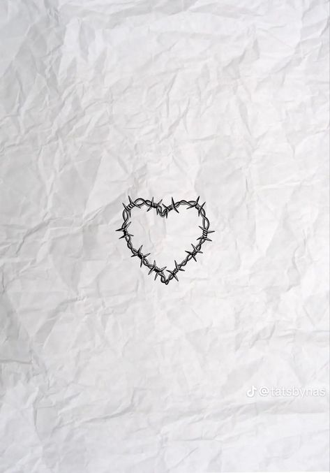 Barbed Wire Tattoos, Emo Tattoos, White Ink Tattoo, Gemini Tattoo, Petite Tattoos, Heart Tattoo Designs, Tattoo Design Drawings, Minimal Tattoo, Body Tattoos