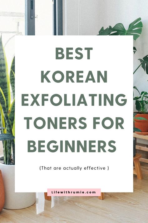 Exfoliating 3-4 times weekly is key to maintain a smooth healthy skin. Here are some of the best korean exfoliating toners for beginners Korean Skincare Exfoliator, Korean Exfoliator, Exfoliate Face Products, Best Korean Toner, Clear Smooth Skin, Korean Skin Care Secrets, Skincare For Oily Skin, Best Toner, Exfoliating Toner