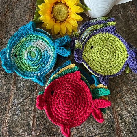 This Coasters item by ConcettasCrafts has 78 favorites from Etsy shoppers. Ships from Boiling Springs, PA. Listed on May 30, 2024 Fish Coasters Crochet Pattern, Crocheted Coaster, Crocheted Fish, Fish Coasters, Coasters Crochet, Beach Coasters, Coffee Home, Crochet Fish, Crochet Supplies