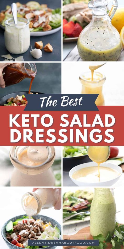 Make your salad sing with this collection of delicious keto salad dressings! Whether you prefer tangy, sweet, or spicy, these dressings will have you craving low carb salads all summer long. To your health! Keto Salad Dressing Recipes, Keto Dressing, Keto Sauce, Low Carb Salad Dressing, Keto Condiments, Keto Salad Dressing, Keto Salads, Keto Sauces, Keto Salad