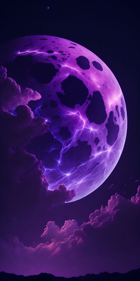 Glowing Wallpaper, Carpet Ideas 2023, Paper Flower Wall Art, Night Landscape Photography, Magical Light, Dark Purple Wallpaper, Iphone Wallpaper Aesthetic, Purple Moon, Carpet Ideas