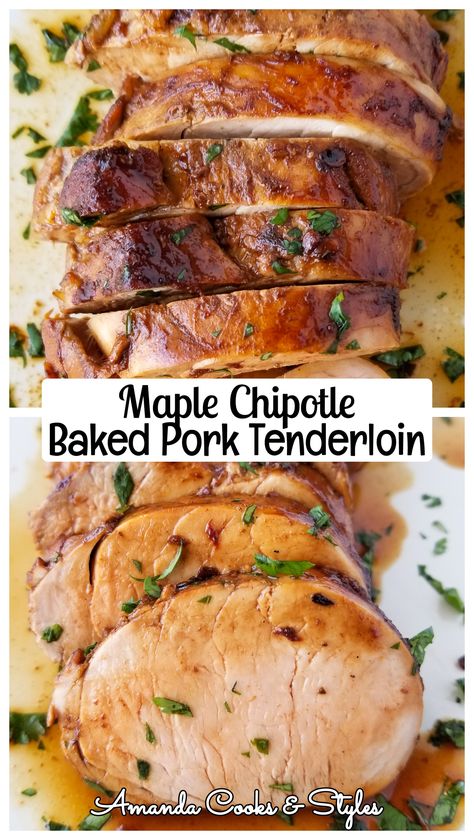 Pork Roadt, Maple Chipotle Sauce, Chipotle Pork Tenderloin, Spicy Pork Tenderloin, Oven Roasted Pork Tenderloin, Oven Roasted Pork, Chipotle Pork, Meal Planning Weekly, Roasted Pork Tenderloin Recipes