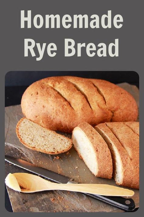 Our Homemade Rye Bread Recipe has a gentle rye flavor that’s beautifully delicate. It’s sure to be enjoyed! Today’s rye bread recipe is mild in flavor because it uses two varieties of flour, rye flour and all-purpose flour which makes it tasty enough enough for even the non-rye bread lovers out there. Our homemade Rye bread is simple to make in your kitchen and tastes SO much better than the store bought version! || cookingwithruthie.com #breadrecipe #homemadebread #ryebread #bread Rye Rolls, Easy Rye Bread Recipe, Rye Flour Recipes, Rye Bread Recipe, Quick Rye Bread Recipe, Fresh Milled Rye Bread Recipe, Deli Rye Bread Recipe, Recipes With Rye Flour, Bread Machine Rye Bread Recipe Simple