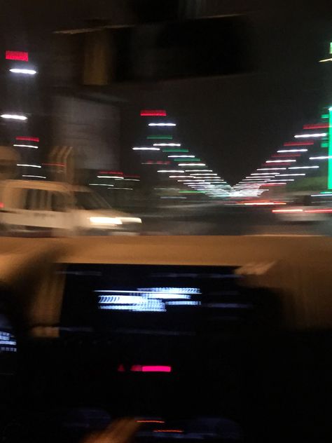 Road Pictures Night Blur, Blurry City, Blurry Aesthetic, Road Pictures, Night Skyline, Blurry Pictures, Motion Blur, Car Rides, Minimalist Photography