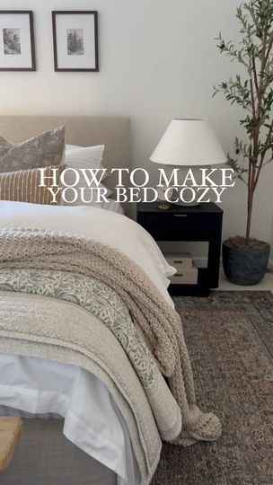 78K views · 1.2K reactions | One of the MOST requested reels, how do I make my bed!! 

Comment SHOP to get the links to all of these products! 

1. Duvet: folded 3/4 and then back in 1/2. This gives that extra fluffy look.
2. Take a quilt folded in 1/2 then take the top layer back
3. Add a chunky knit throw blanket!

HOW TO SHOP:
1. Click the link in my bio and shop my Amazon storefront.
2. Follow me on the LTK app for more home finds
3. Click my stories and find this post for a link!

✨Follow @havrillahome for more everyday and seasonal home decor content 

✨LIKE & SAVE for more affordable home finds

Amazon | Amazon home | affordable bedroom | bedroom styling | budget friendly | neutral home | modern home | transitional home design

#affordablehomedecor #amazonhome #homedecor #boujieonab Transitional Home Design, Knit Bed, Affordable Bedroom, Chunky Knit Throw Blanket, Bedroom Styling, Transitional Home, Neutral Bedding, Neutral Bedrooms, Home Finds