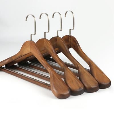 Buy High-Grade Wide Shoulder Wooden Coat Hangers - Solid Wood Suit Hanger at affordable prices — free shipping, real reviews with photos — Joom Hotel Hanger, Vintage Design Style, Suit Hanger, Wind Coat, Non Slip Hangers, Wooden Coat Hangers, Suit Hangers, Wood Clothes, Dress Hanger