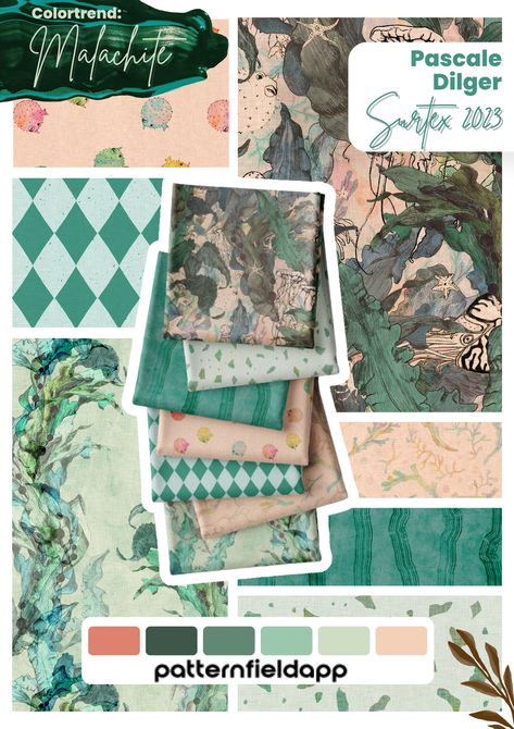 Trend Pattern 2023, Pattern Trends 2023/2024, Surface Pattern Design Trends 2023, Craft Booth Display, Watercolor Flowers Pattern, 2024 Inspiration, Palette Art, Color Meanings, 2023 Trends