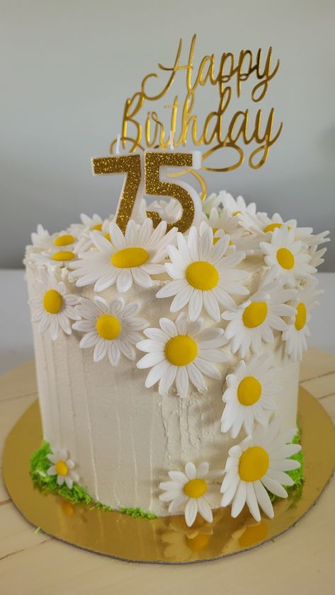 Her name is the flower, not Daisy but the dutch word for it... 75th Birthday Cake, 75 Birthday Cake, Dutch Words, 75th Birthday, Daisy, Birthday Cake, Cake, Birthday, Flowers