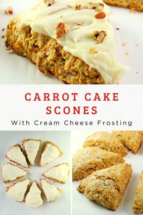 The carrot cake scones are a delicious, fluffy, and moist carrot cake scone recipe with a cream cheese filling that’s easy to make. Great for a special Holiday Brunch or Easter Breakfast. They are sure to impress your guests. Carrot Cake Scones, Classic Carrot Cake, Maple Cream Cheese Frosting, Maple Cream Cheese, Maple Frosting, Moist Carrot Cakes, Easy Carrot Cake, Spiced Pecans, Maple Cream