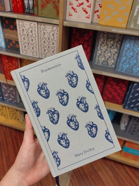 Penguin Classic Clothbound Frankenstein Clothbound, Penguin Classics Clothbound, Penguin Classics Aesthetic, Penguins Classics, Clothbound Books, Rebound Books, Penguin Clothbound, Frankenstein By Mary Shelley, Clothbound Classics