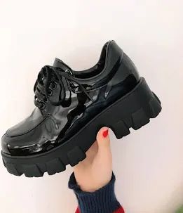 Goth Platform Shoes, Grunge Shoes, Black Platform Shoes, Oxford Brogues, Kawaii Shoes, Chunky Shoes, Patent Shoes, Girly Shoes, Aesthetic Shoes