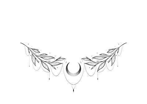 Female Sternum Tattoo Ideas, Tattoo Entre O Peito, Breastbone Tattoos For Women, Small Lower Back Tattoos For Women, Lower Abdomen Tattoo Women, Underbreast Tattoo Unique, Lower Abdomen Tattoo, Between Breast Tattoos For Women, Small Underboob Tattoo