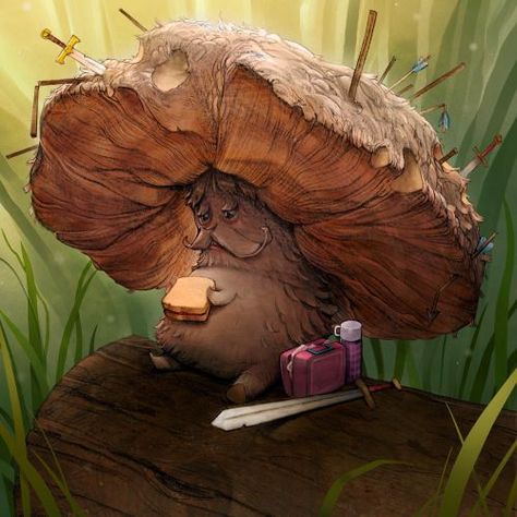 The Mushroom, D&d Dungeons And Dragons, Fantasy Creatures Art, Wow Art, Mushroom Art, Fantasy Artist, Arte Fantasy, Art And Illustration, Creature Concept