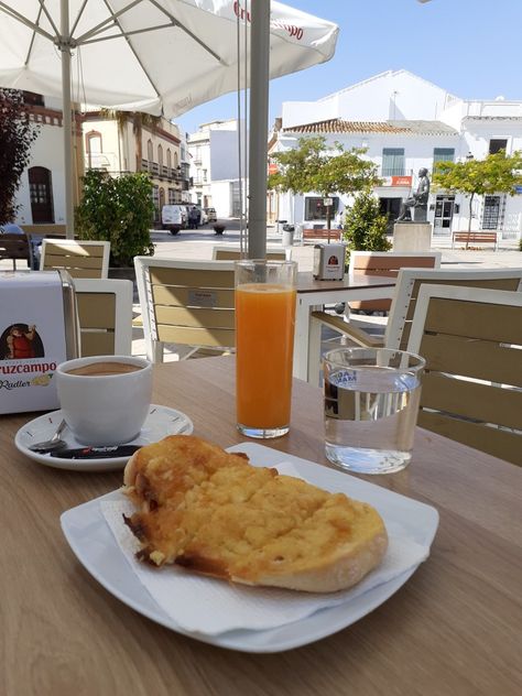 Breakfast in Moguer, Huelva, Spain #moguer.#spain Huelva Spain, Architecture Baroque, Spain Travel, Wanderlust Travel, Spain, Architecture, Travel