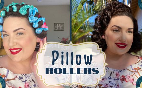 YouTube Archives - Page 2 of 9 - Chronically Overdressed Rollers Curly Hair, Rollers Hair Tutorial, Vintage Waves Tutorial, Pin Curl Clips, Rollers Hair, Sponge Rollers, Hair Challenge, Vintage Curls, Wet Set