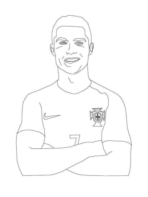 Cute Ronaldo, Ronaldo Drawing Easy, Ronaldo Drawing, Cristiano Ronaldo Images, Drawing Coloring Pages, Ronaldo Images, Ronaldo Soccer, Monster Truck Coloring Pages, Ronaldo Pictures