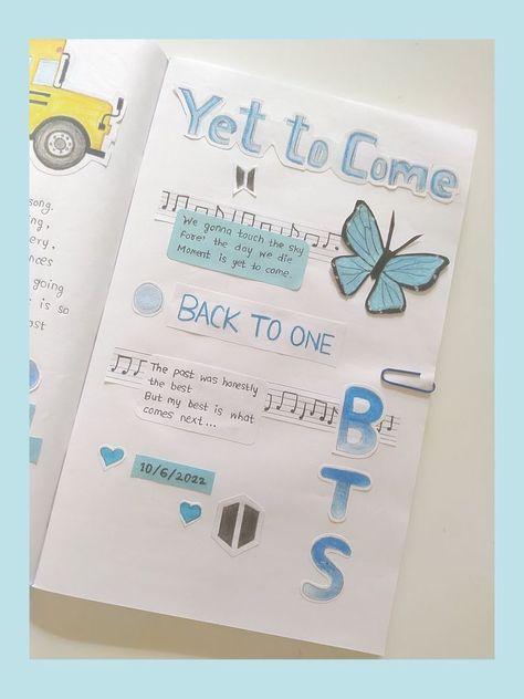 Cute Dairy Cover Ideas, Journal Painting Ideas Cover, Kpop Notebook Ideas, Bt21 Journal Ideas, Bt21 Diary Ideas, Lyric Book Design, Dairy Cover Design Diy, Bts Dairy Ideas, Kpop Diary Ideas