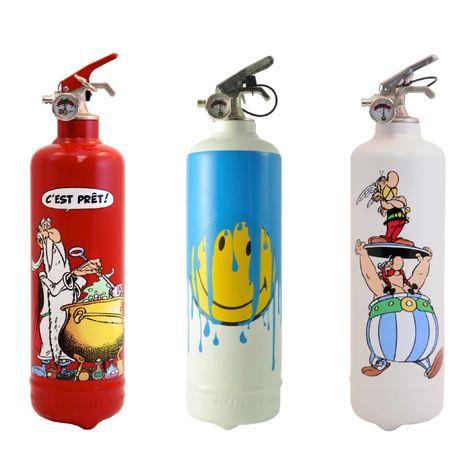 Fire Design Extinguishers Fire Extinguisher Design, Fire Extinguisher Art, Fire Extinguisher Ideas, Fire Extinguisher Cabinets, Country French Living Room, Surrealism Sculpture, Concrete Interior Design, L Shaped Bar, Fire Design