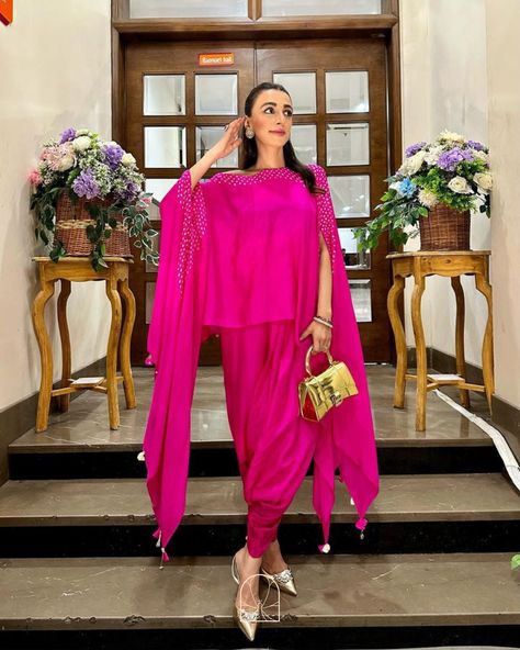 Mehak Jain in Pink City @mehakk.jain wears our bandhani co-ord set with an off shoulder kaftan with delicate shell embroidery, paired with dhoti pants. Shop the look on www.pinkcitybysarika.com #PinkCity #PinkCityBySarika #10YearsOfPinkCityBySarika #PinkCityWomen Bandhani Co Ord Set, Off Shoulder Kaftan, Shell Embroidery, Dhoti Pants, Pink City, Shop The Look, Co Ord Set, Beaded Bags, Look On