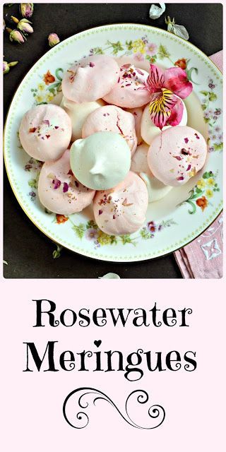 Rosewater Meringues are very simple to make. Learn how here! #meringuecookies #cookies #dessert #Jewishrecipes #meringue Arabian Cookies, Homemade Lollies, How To Make Rosewater, Making Rose Water, Food From Around The World, Chocolate Raspberry Cake, Fudge Cookies, Cooking Cookies, Recipe Cover