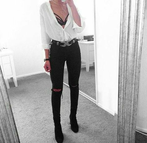 Bralette Outfit, Neue Outfits, Black Women Fashion, Mode Inspo, Edgy Outfits, Outfits Casuales, Birthday Outfit, Look Cool, Look Fashion