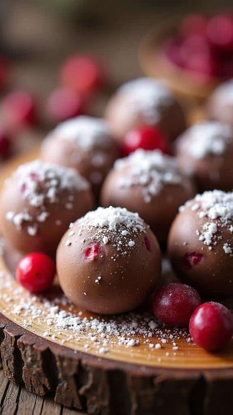 Cranberry White Chocolate Truffles Grand Marnier Truffles, Cranberry Truffles, Cranberry Candy, Orange Truffles, Tart Flavors, Cranberry White Chocolate, Cranberry Dessert, Chocolate Cranberry, White Chocolate Truffles